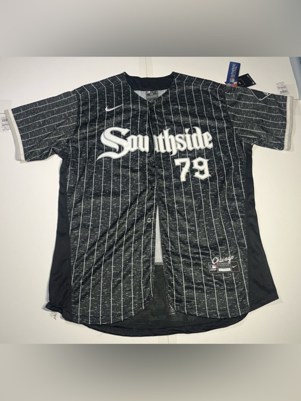 NWT Nike MLB Men’s 44 White Sox Southside Jersey Abreu #79 S City Connect Black